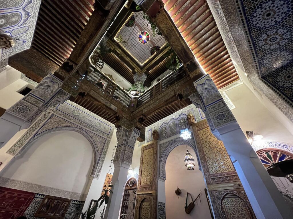 large and beautiful riad in fes, morocco accommodation
