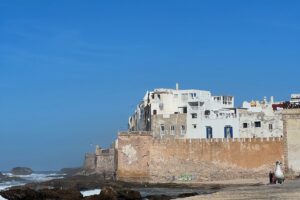 essaouira travel guide medina with city walls, ocean and blue sky