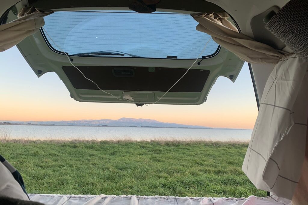 view from a campervan new zealand travel guide